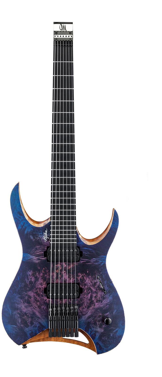 Mayones Hydra Elite 7 – Dirty Purple Blue Burst