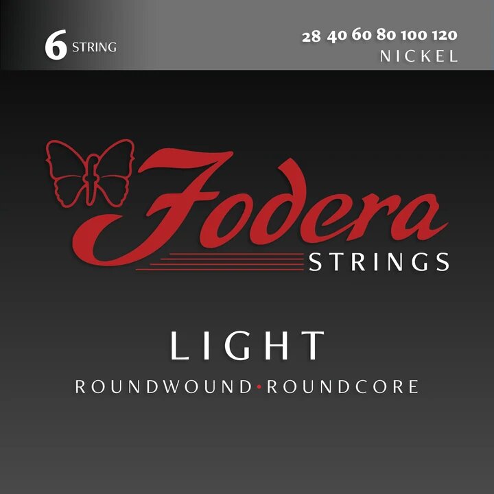 Fodera 6-String Electric Bass String Set 28-120 Light Nickel : photo 1