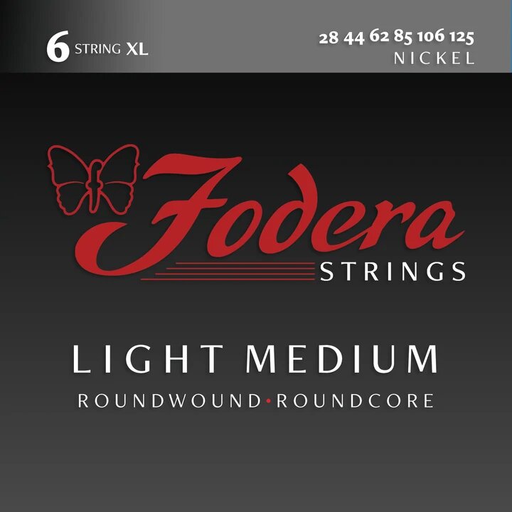 Fodera 6-String Electric Bass String Set 28-125 Light Medium XL Nickel : photo 1