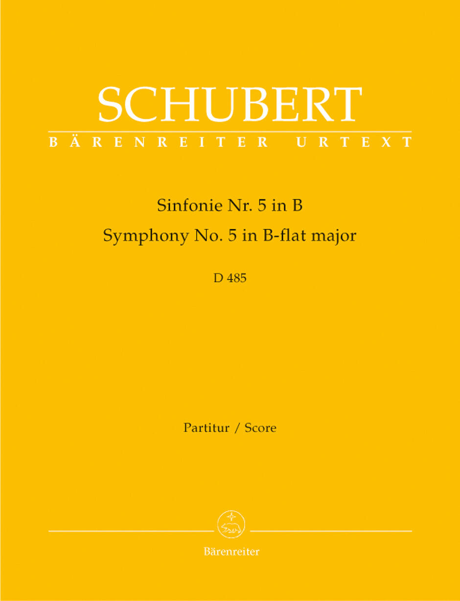 Bärenreiter Symphony No.5 In B-Flat D 485 Orchestra Bärenreiter Urtext : photo 1