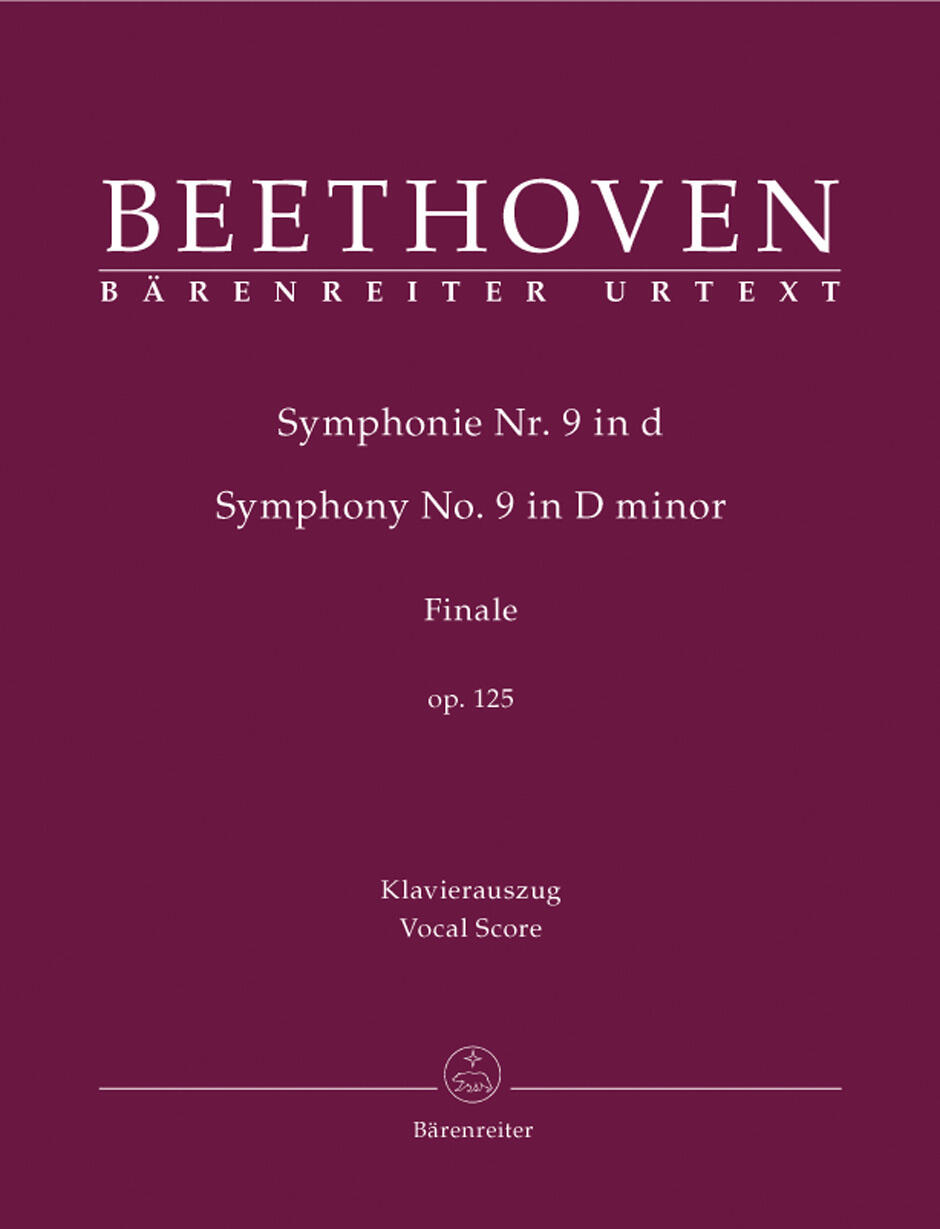 Symphony no. 9 in D minor op. 125 SATB and Piano Urtext : photo 1