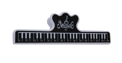Gewa Pinces Clavier Clip en plastique (15 cm) pour cliper les partitions au lutrin