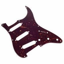 BMB PROTECTION PLATE FOR STRAT 11 HOLES 2.28mm 3 PLY TORTOISE RED : photo 1