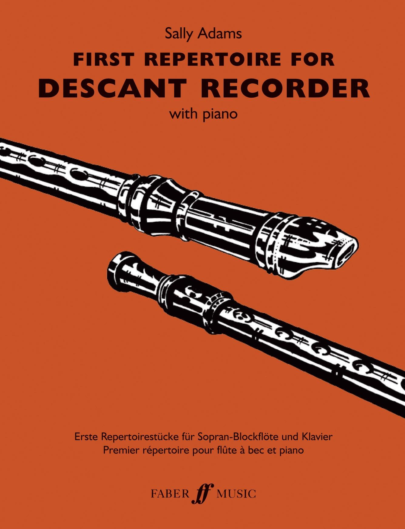 First Repertoire For Descant Recorder Recorder and Piano : photo 1