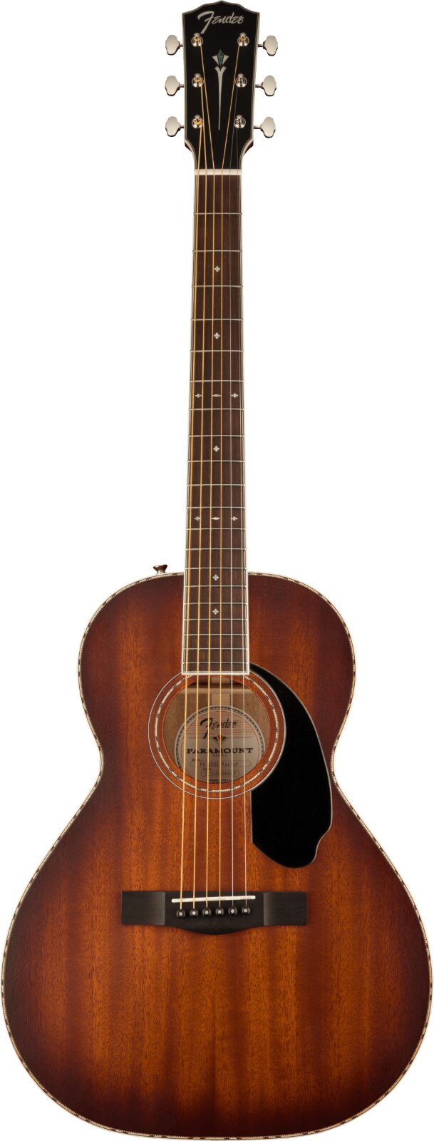 Fender PS-220E Parlor, All Mahogany, Ovangkol Fingerboard, Aged Cognac Burst : photo 1