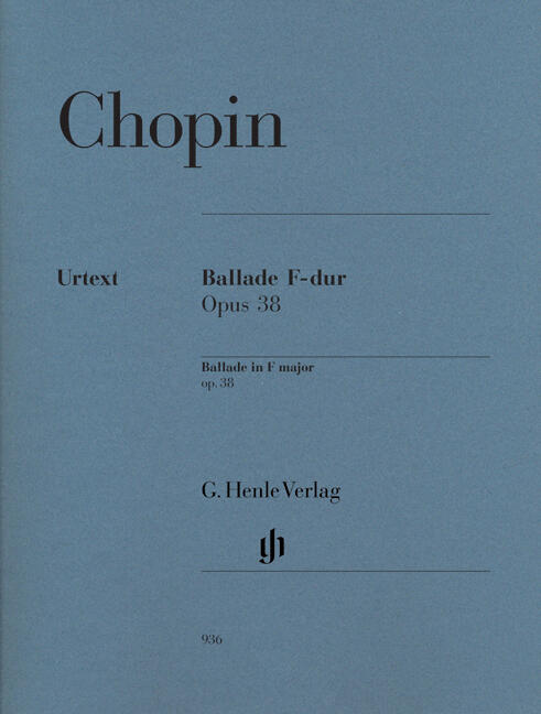 Ballade In F Major Op.38 Klavier Henle Urtext Editions : photo 1