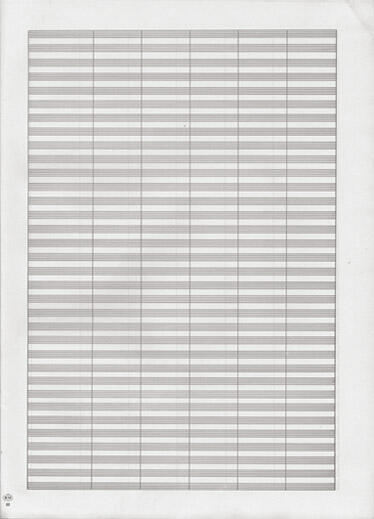Carta da Musica (Cuadernillo, Papier à Musique)  Papel pautado / 34 staves, 6 bars - package of 5 sheets : photo 1
