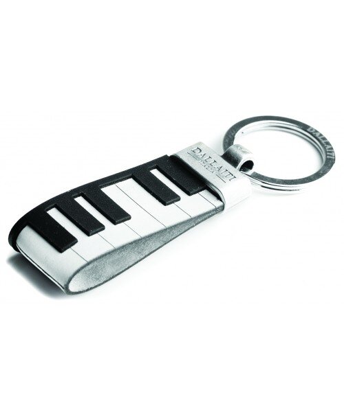 Music Gifts Company Italienischer Leder-Schlüsselanhänger Italienischer Leder-Schlüsselanhänger - Keyboard : photo 1