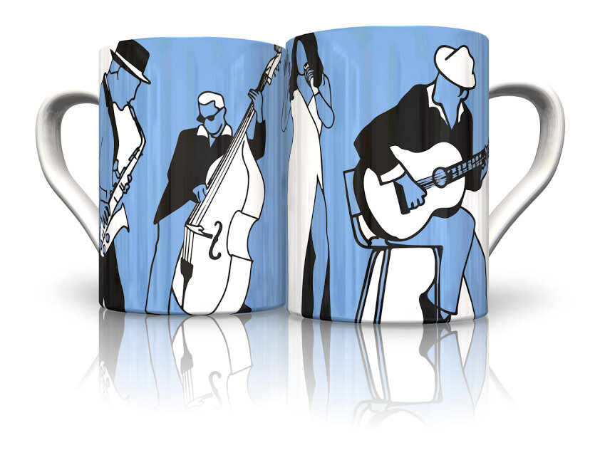 Music Gifts Company Mug/Tasse Blues Art : photo 1