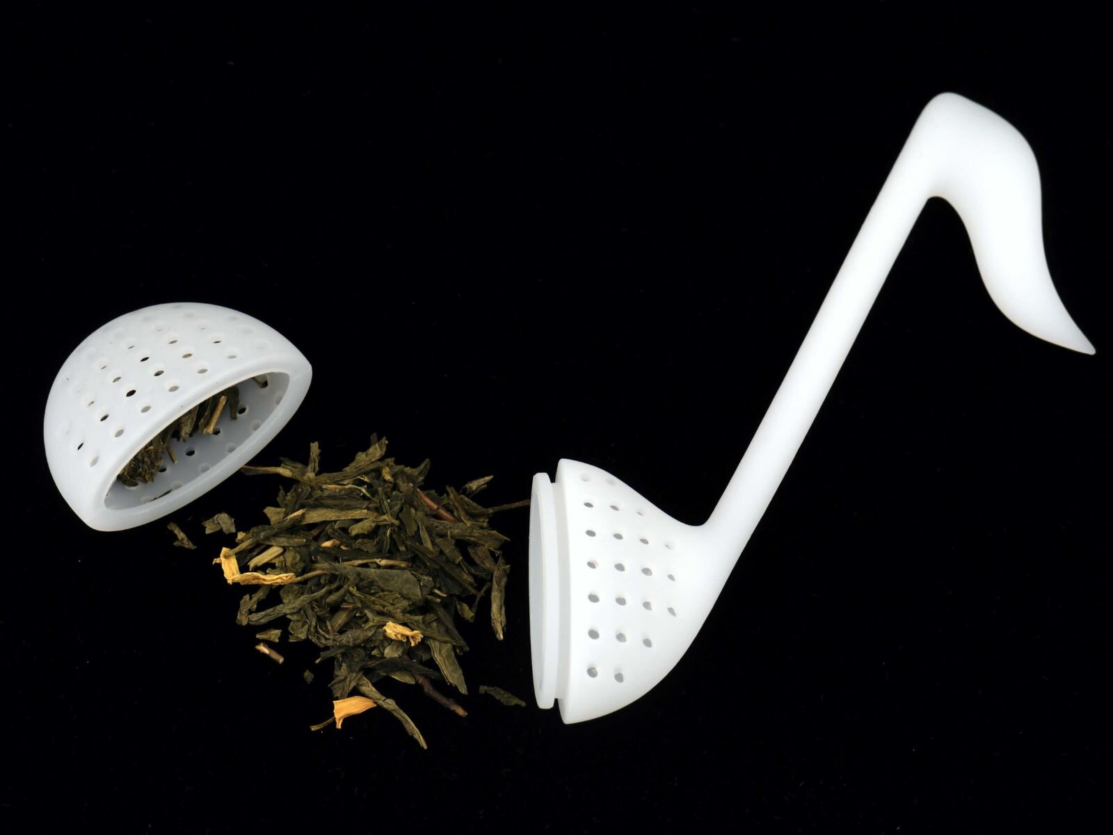 Agifty Infuseur de thé Tea Strainer Quaver / White Silicone 14 Cm H : photo 1