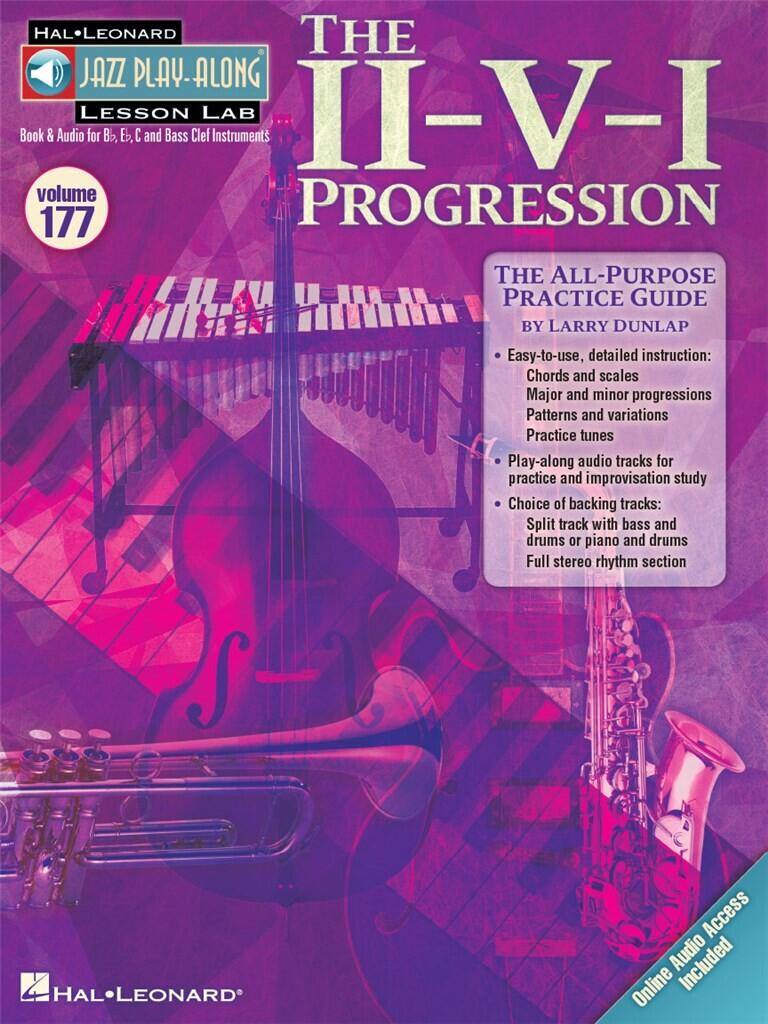 The II-V-I Progression Flute, Violin, Guitar, Clarinet, Trumpet, Saxophone, Trombone, Chords Jazz Play Along / Jazz Play-Along Lesson Lab (Volume 177) : photo 1
