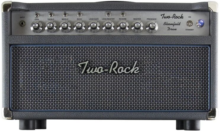 Two-Rock Bloomfield Drive 40/20 watt Head, Silver Anodize, Slate Gray With Silver Cloth : photo 1