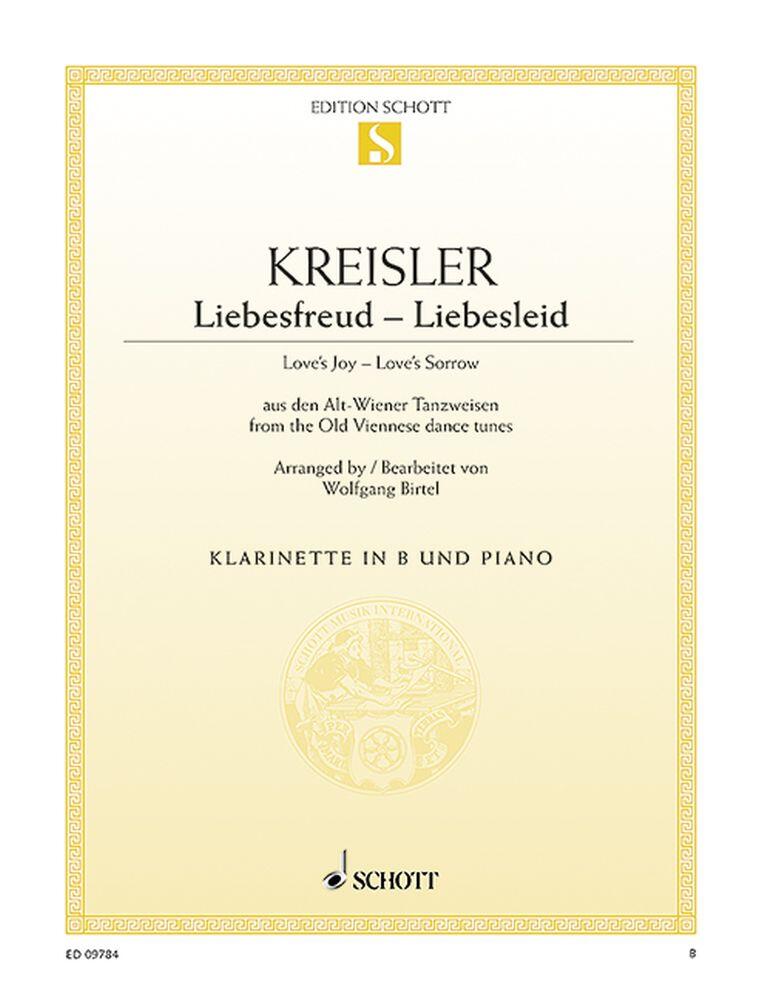 Liebesfreud - Liebesleid Klarinette und Klavier / aus den Alt-Wiener Tanzweisen : photo 1