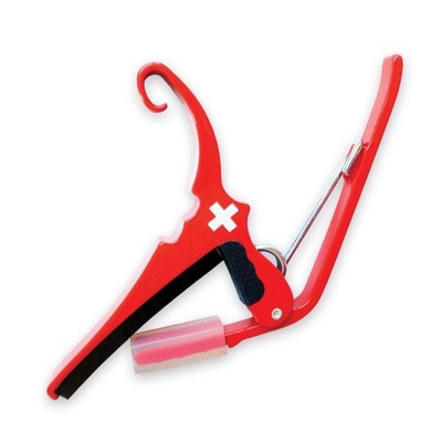Kyser Capo ac. Guitar red - Swiss Custom Print