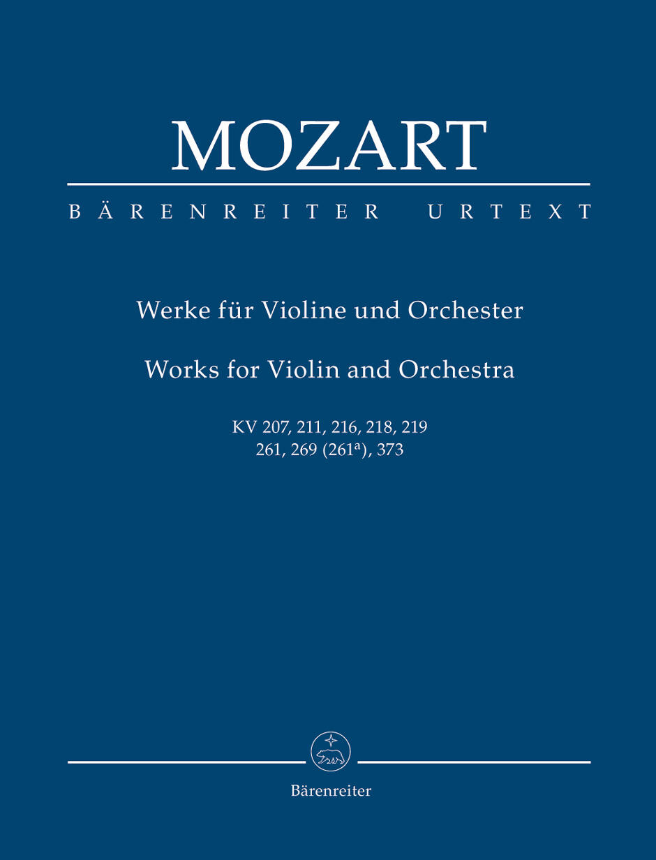 Works for Violin and Orchestra KV 207, 211, 216, 218, 219, 261, 269 (261a), 373 Wolfgang Amadeus Mozart  Christoph-Hellmut Mahling Violin and Orchestra / KV 207, 211, 216, 218, 219, 261, 269 (261a), 373 : photo 1
