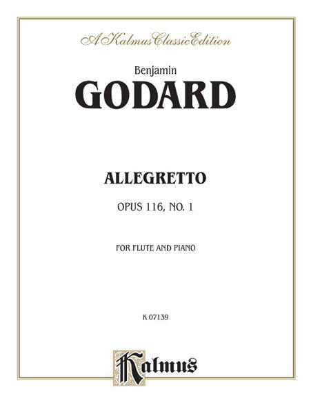 Allegretto for Flute and Piano, Op. 116  Benjamin Godard   Flöte English : photo 1