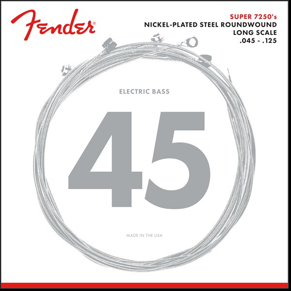 Fender 7250-5M Bass Strings Nickel Plated Steel Long Scale .045-.125 Gauges : photo 1