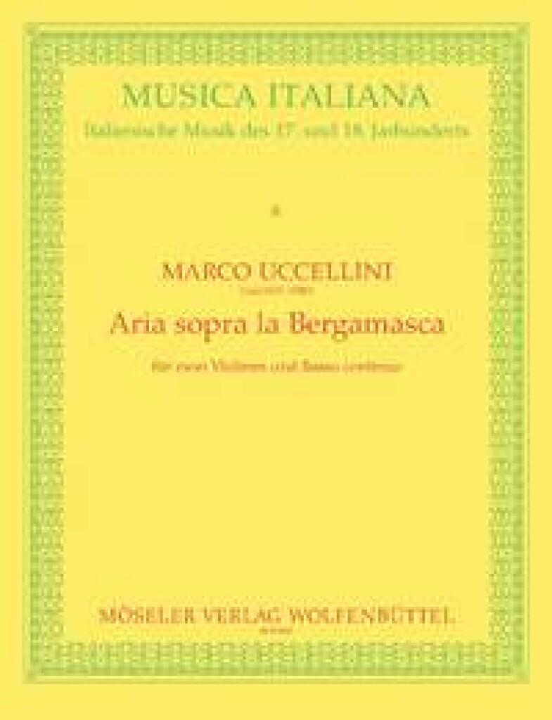 Aria sopra La Bergamasca  Marco Uccellini Lajos Rovatkay  2 Violins and Basso Continuo : photo 1
