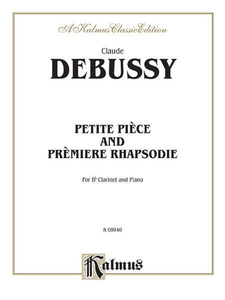Petite Piece and Premiere Rhapsodie Claude Debussy Klarinette English : photo 1