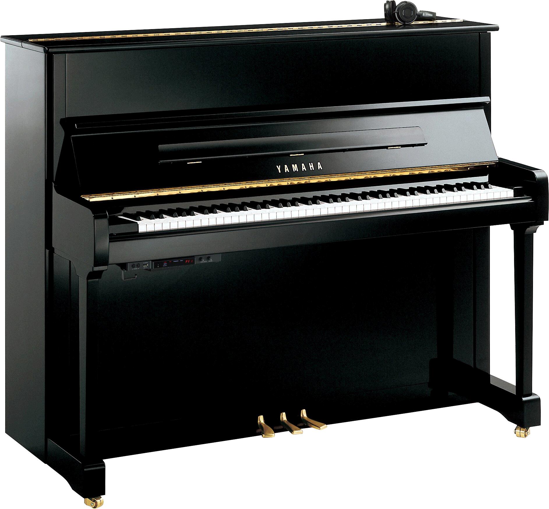Yamaha Pianos Silent P121 SH3 PE Silent Noir poli-brillant 121 cm : photo 1