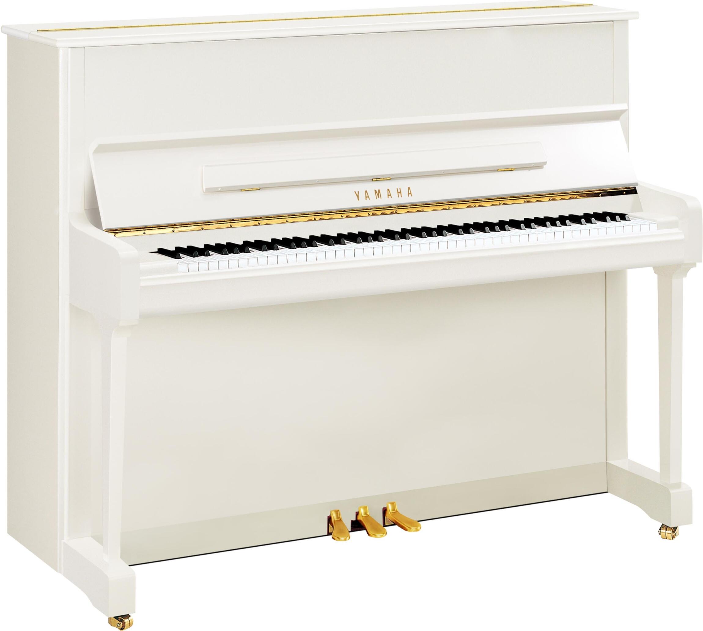 Yamaha Pianos Silent P121 SH3 PWH Silent Blanc poli-brillant 121