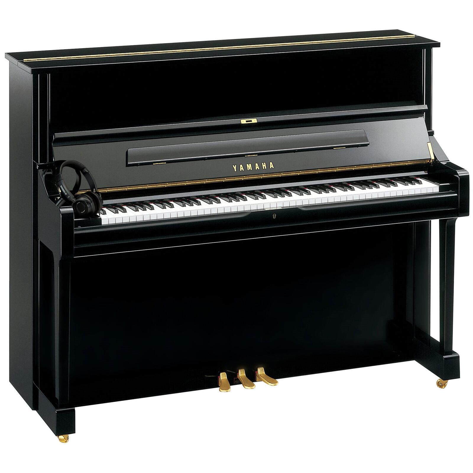 Yamaha Pianos Silent U1 SH3 PE Silent Noir poli-brillant 121 cm