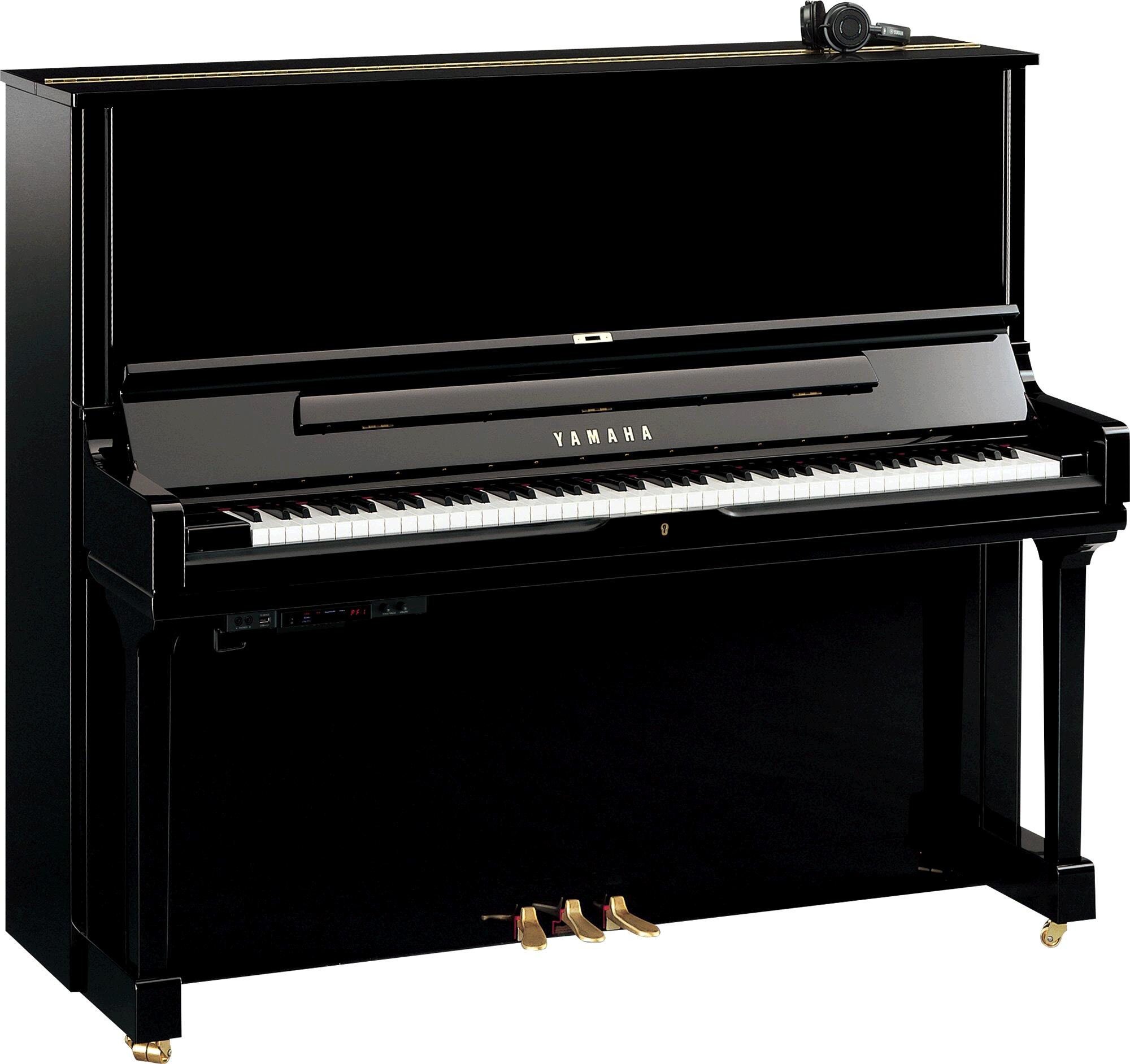 Yamaha Pianos Silent YUS3 SH3 PE Noir poli-brillant 131 cm : miniature 1
