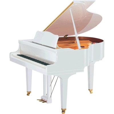 Yamaha Pianos Transacoustic GC1 TA3 PWH TransAcousticBlanc poli-brillant 161 cm