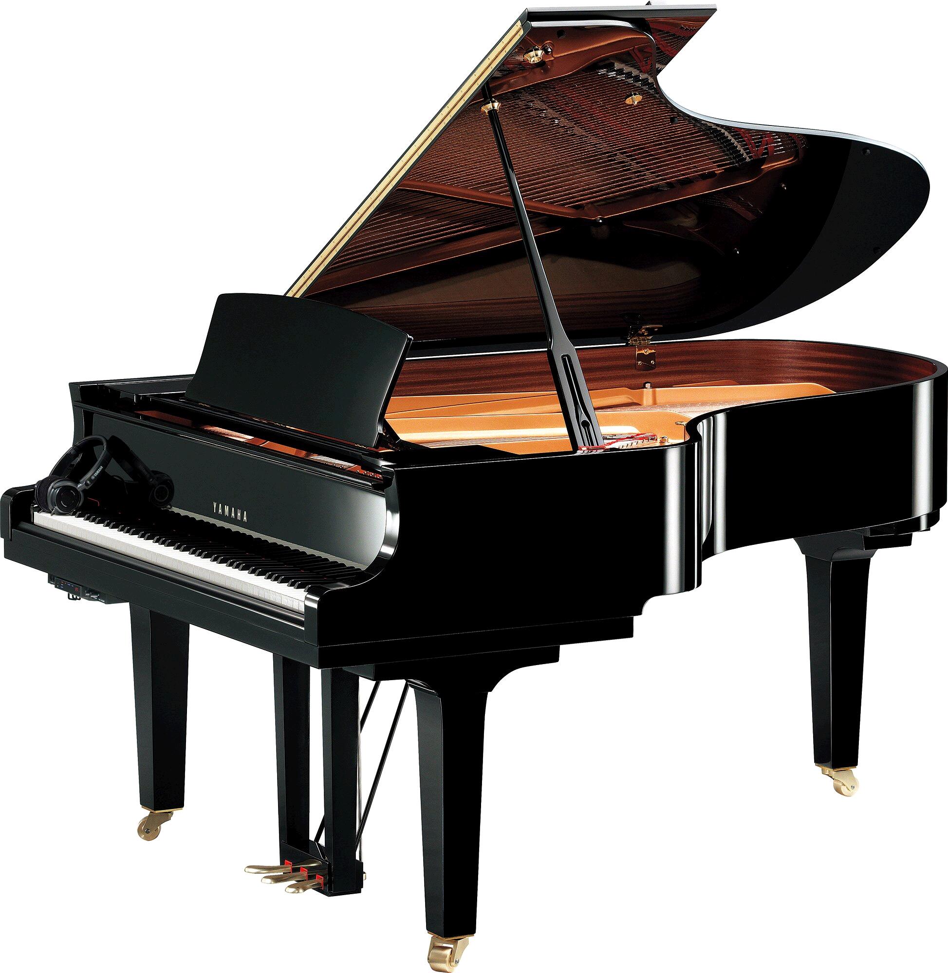 Yamaha Pianos Silent C5X SH3 PE Noir poli-brillant 200 cm : photo 1