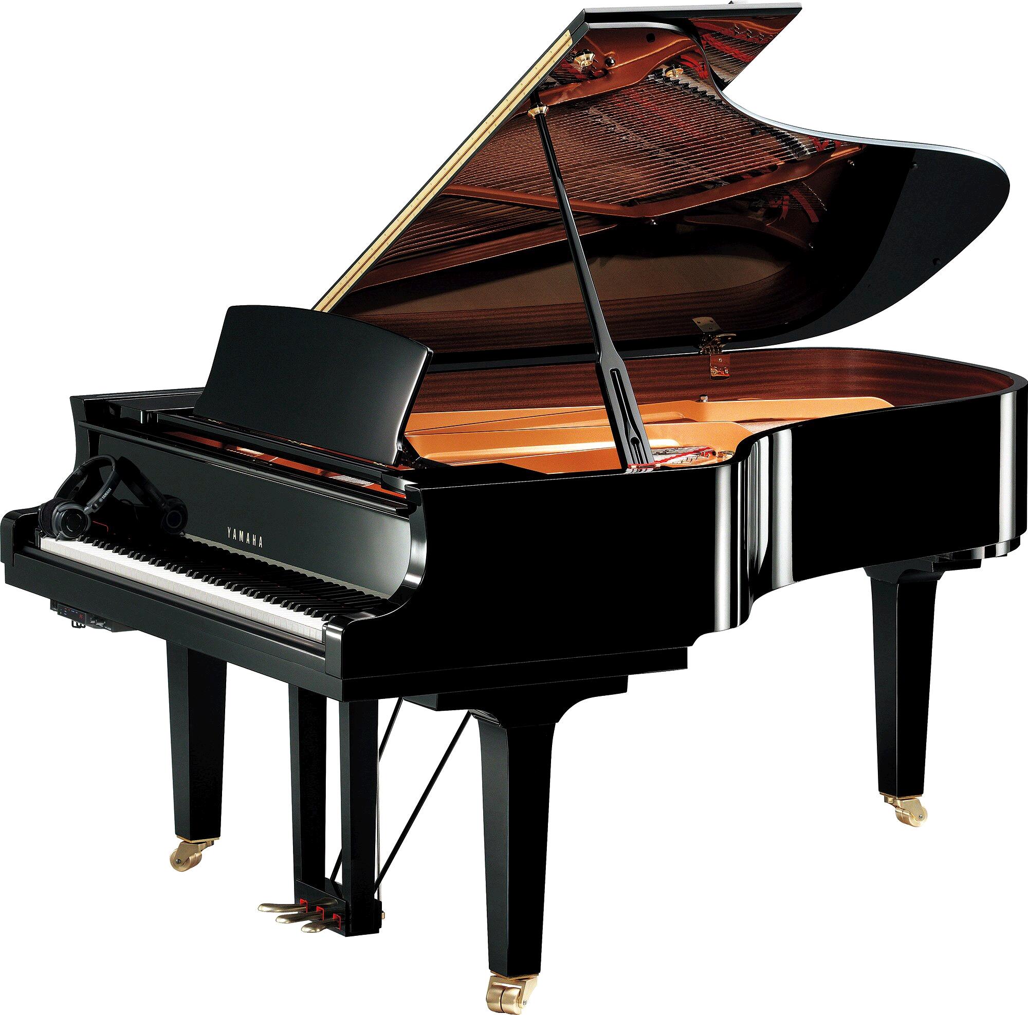 Yamaha Pianos Silent C6X SH3 PE Noir poli-brillant 212 cm