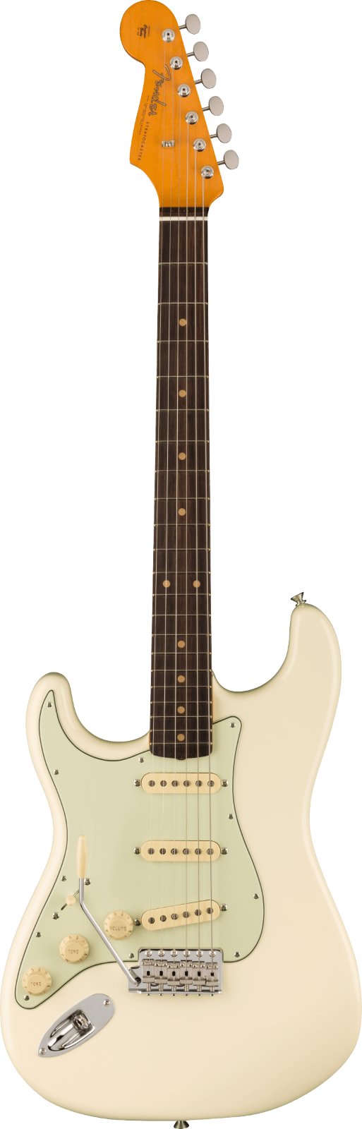 Fender American Vintage II 1961 Stratocaster Left-Hand, Rosewood Fingerboard, Olympic White : miniature 1