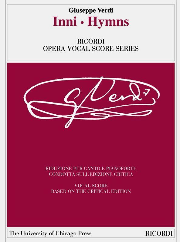 Inni - Hymns  Giuseppe Verdi  R. Montemorra Marvin Vocal and Piano Reduction Italian : photo 1