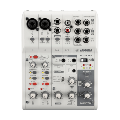Yamaha AG 06 MK2 White Mixing Console
