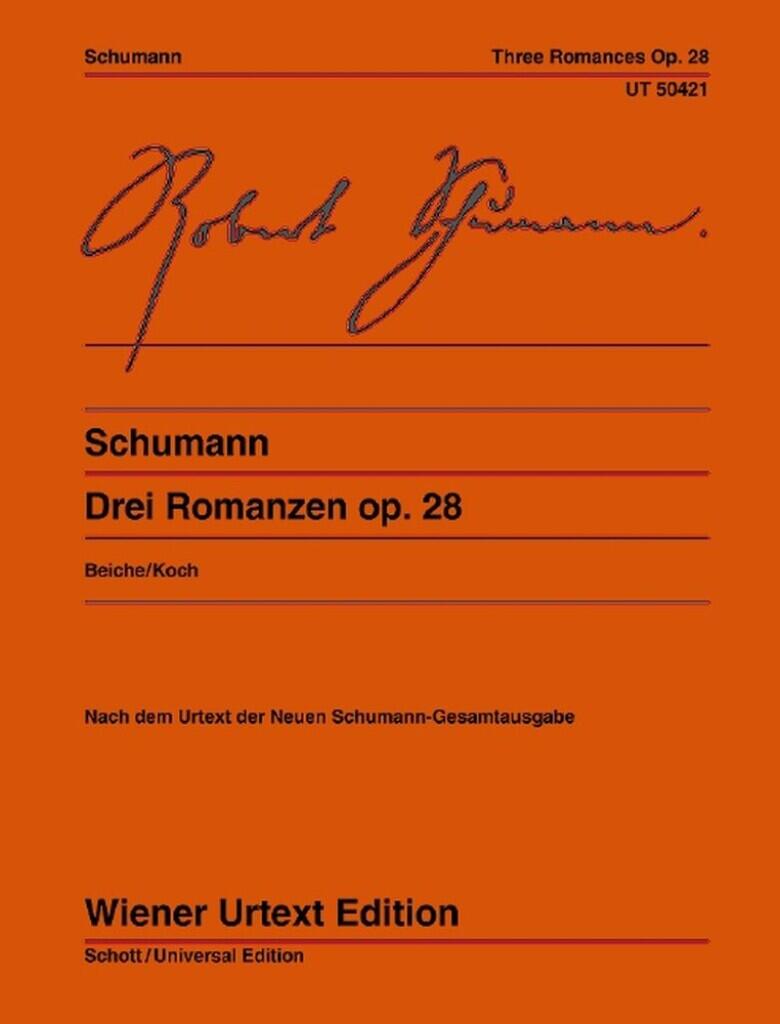 Edition Drei Romanzen op. 28 SchumannTrois Romances op. 28 Schumann : photo 1