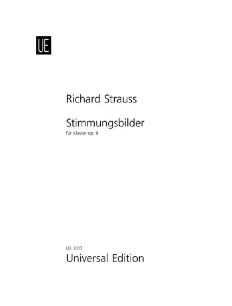 Universal Edition Stimmungsbilder Op.9 Richard Strauss  Klavier : photo 1