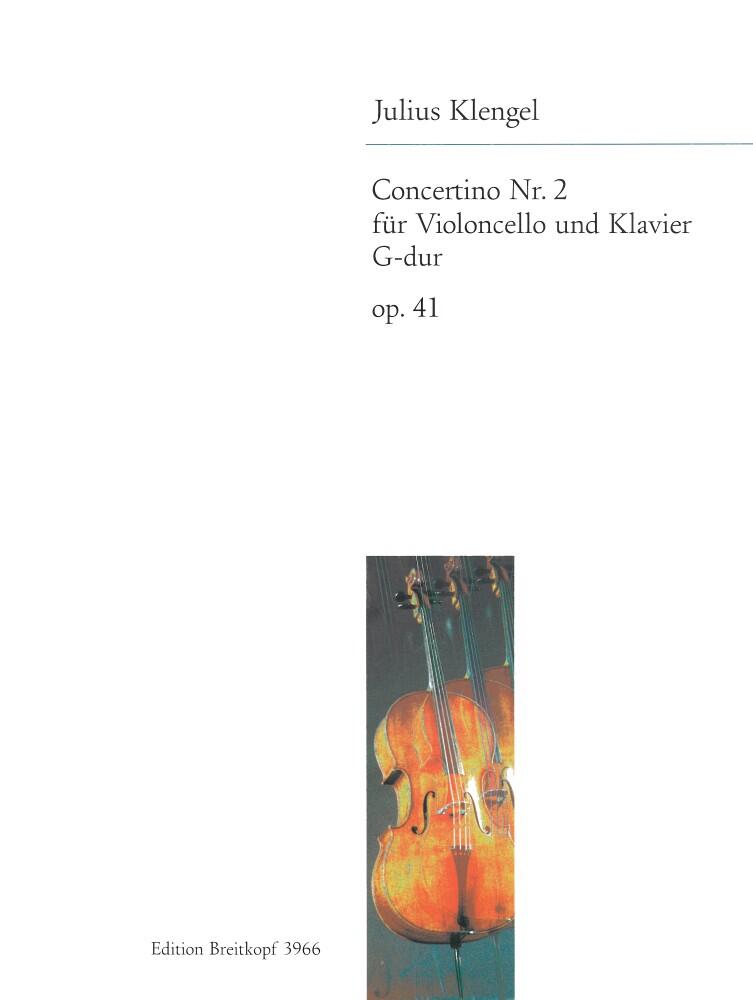 Concertino Nr. 2 G-dur op. 41 Julius Klengel  Cello und Klavier : photo 1