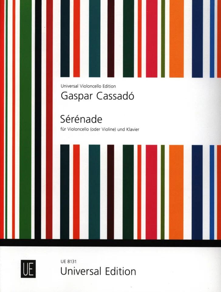 Universal Edition Serenade Gaspar Cassad  Cello und Klavier : miniature 1