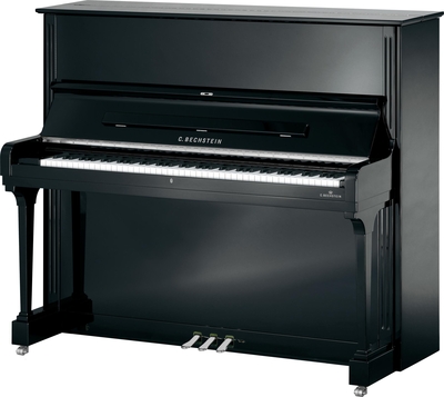 Bechstein Concert C8 Noir poli-brillant Chrome + Système silencieux C.Bechstein Vario
