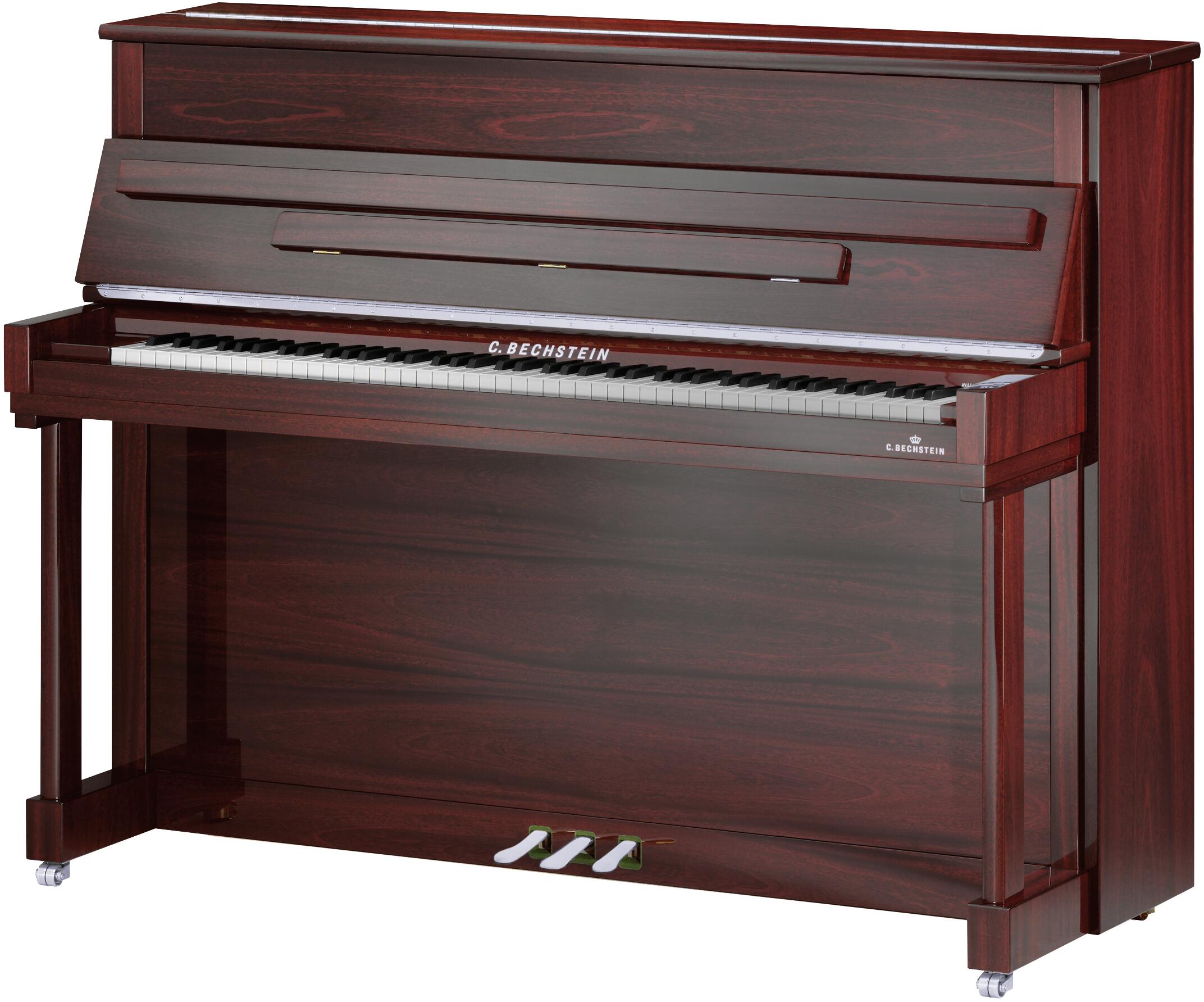 Bechstein Residence R4 Classic 120cm Glossy Polished Mahogany Chrome : photo 1