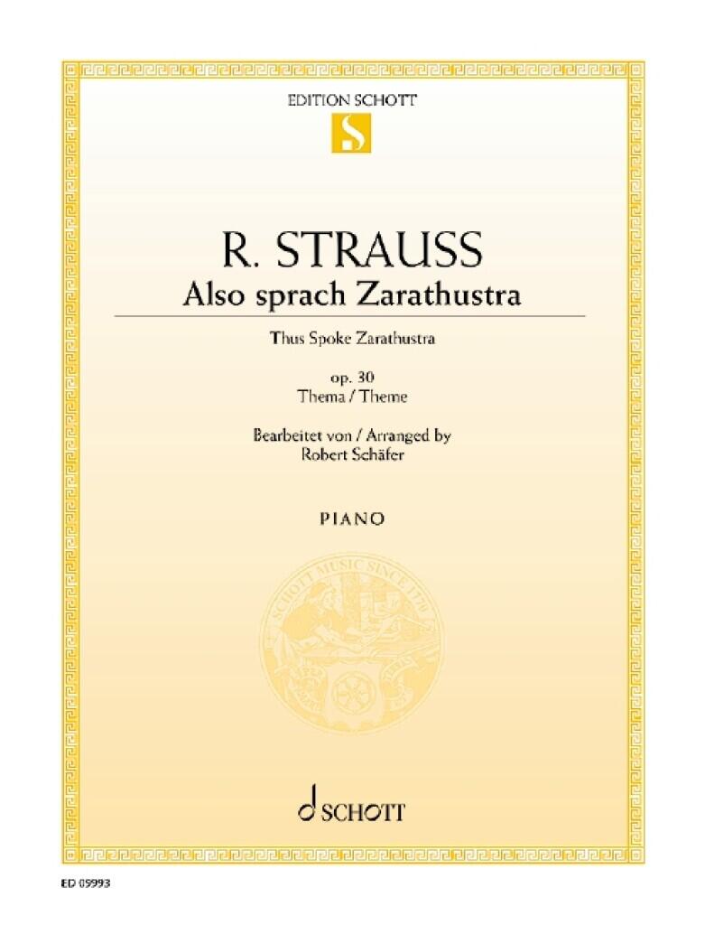 Also sprach Zarathustra Thema Richard Strauss Robert Schäfer  Klavier / Thema : photo 1