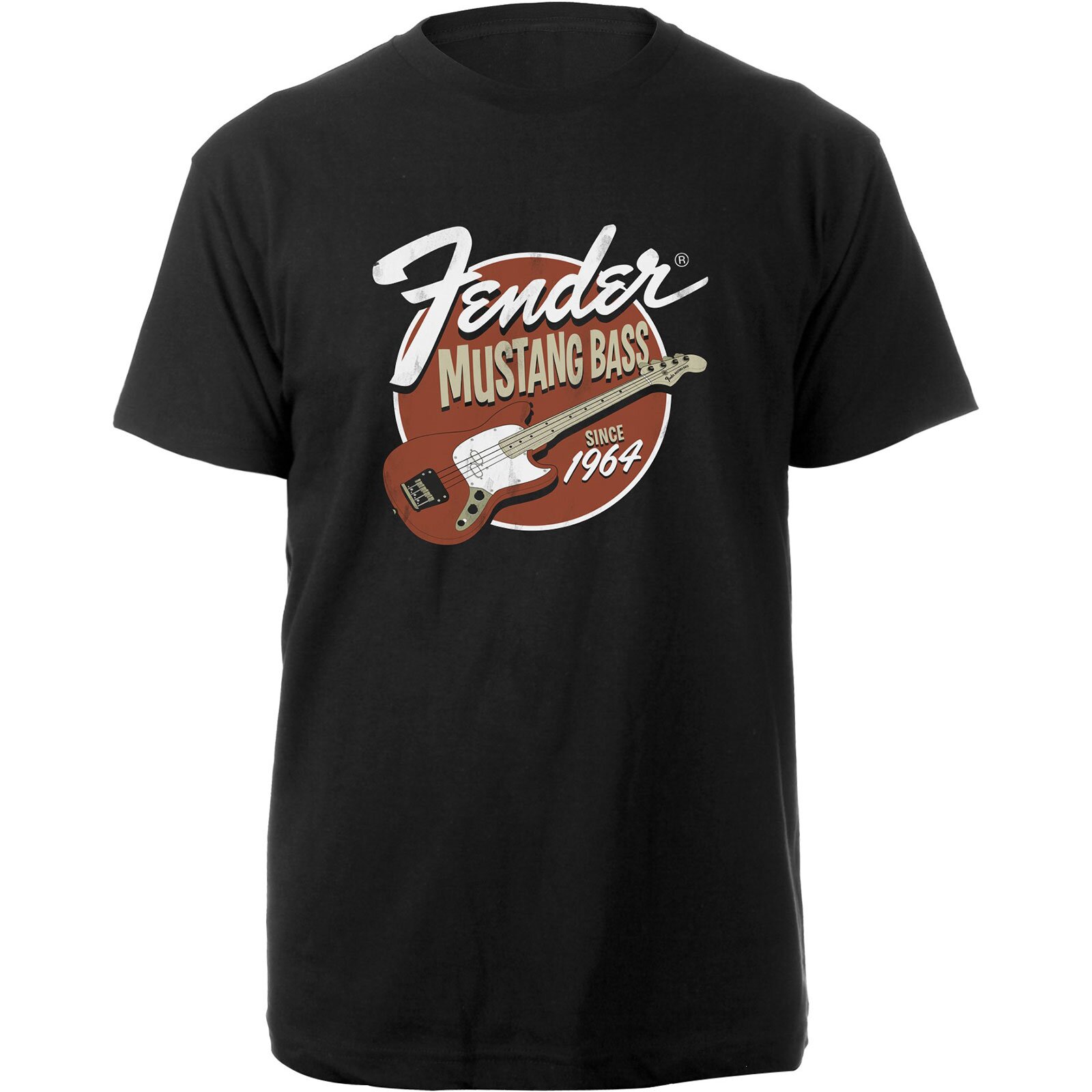 Rockoff Fender Mustang Bass ack T-Shirt Size S : photo 1