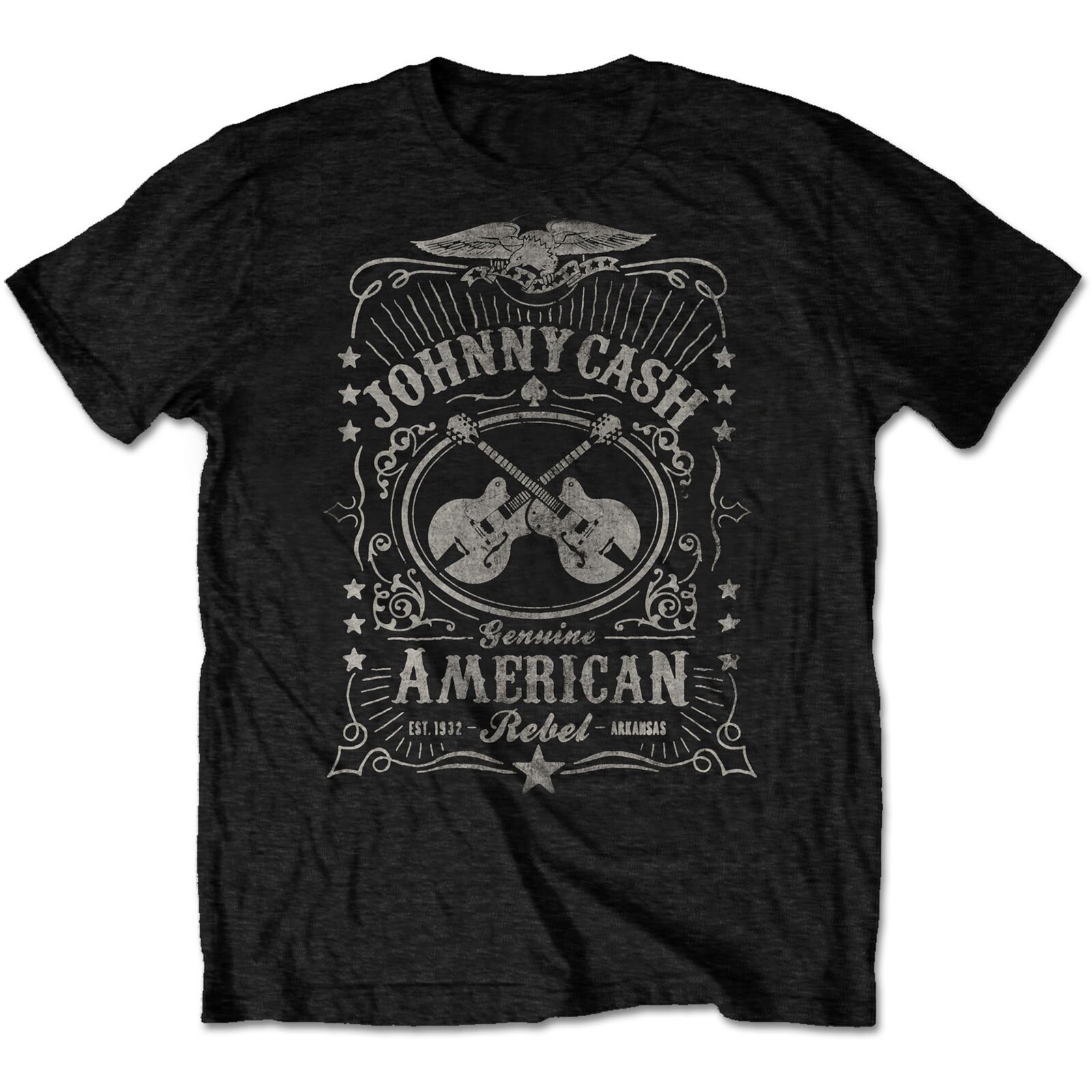 Rockoff T-Shirt Johnny Cash American Rebel ack Größe S : photo 1