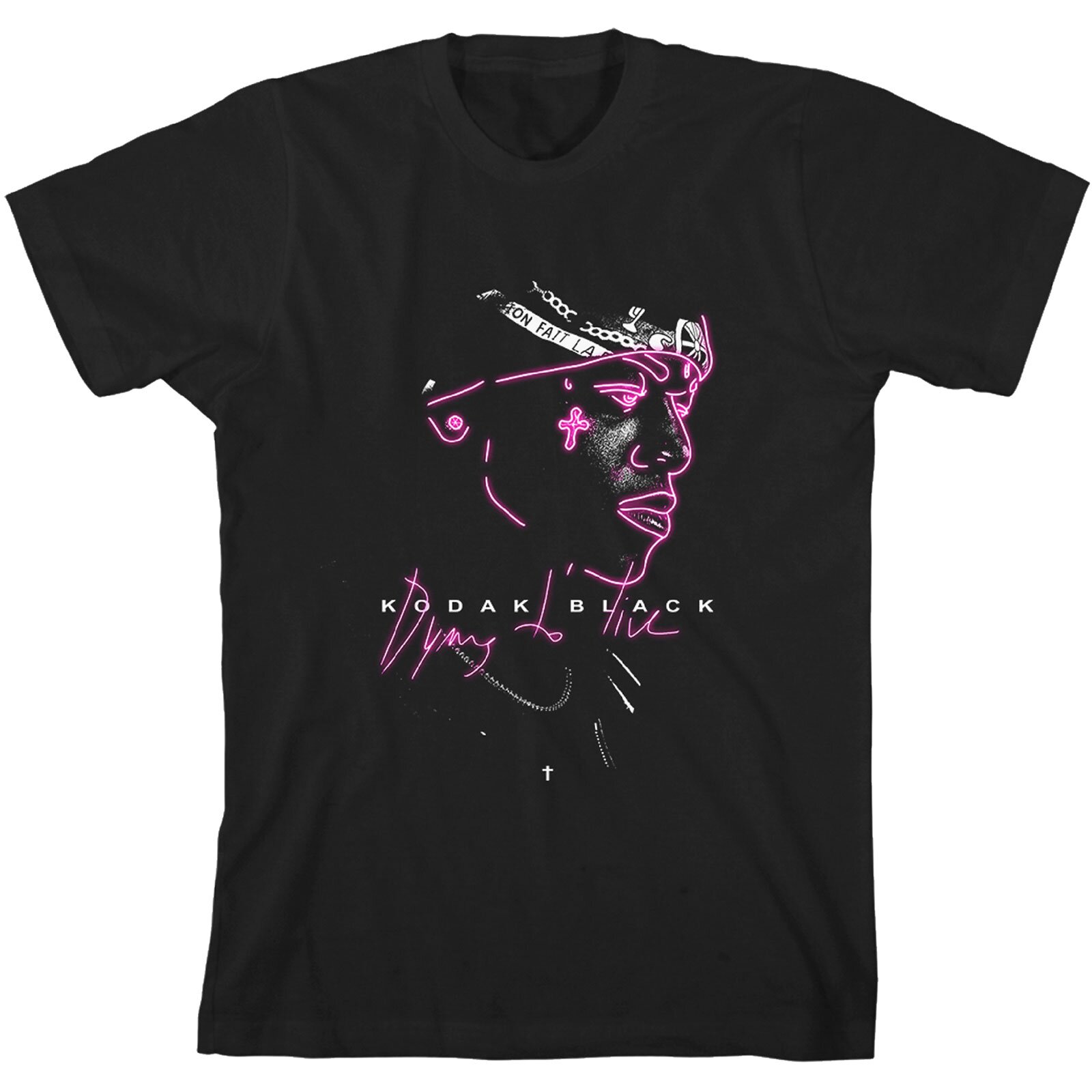 T-Shirt Kodac Black Neon Outline ack Taille S - Rockoff : photo 1