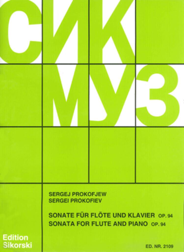 Edition Sonata 2 Opus  94  Sergei Prokofiev Flöte und Klavier : photo 1
