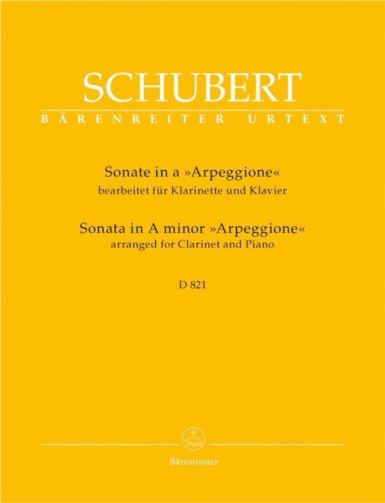 Sonate A Arpeggione  Franz Schubert Clarinette et piano : photo 1