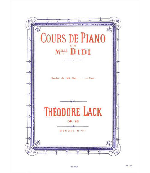 Cours de Piano etudes de Melle Didi op. 85 Vol. 1  Théodore Lack   Klavier French : photo 1
