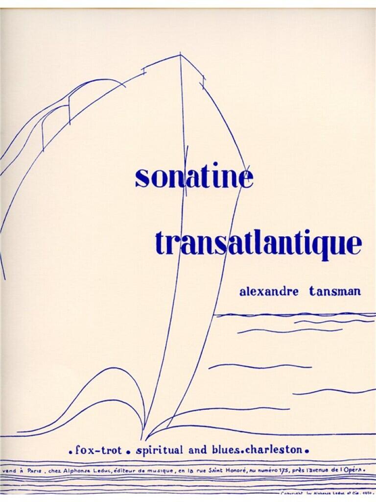 Alphonse Sonatine Transatlantique Alexandre Tansman Klavier French : photo 1