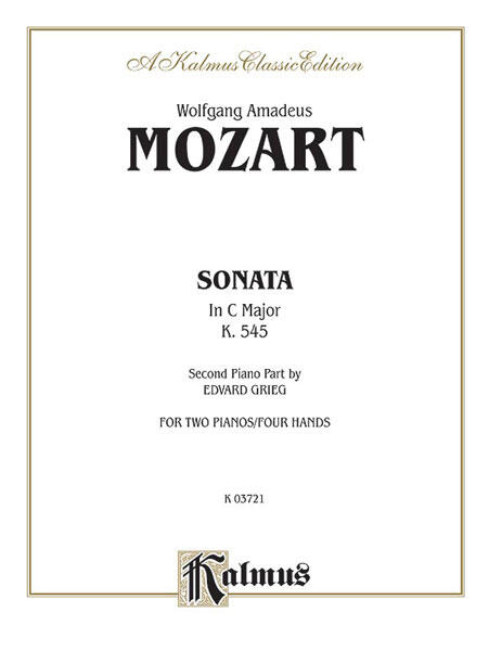 Sonata in C Major, K. 545 Wolfgang Amadeus Mozart Edvard Grieg Klavier English : photo 1