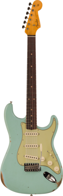 Fender Custom Shop Late 1962 Stratocaster Relic with Closet Classic Hardware Rosewood Fingerboard Faded Aged Daphne Blue