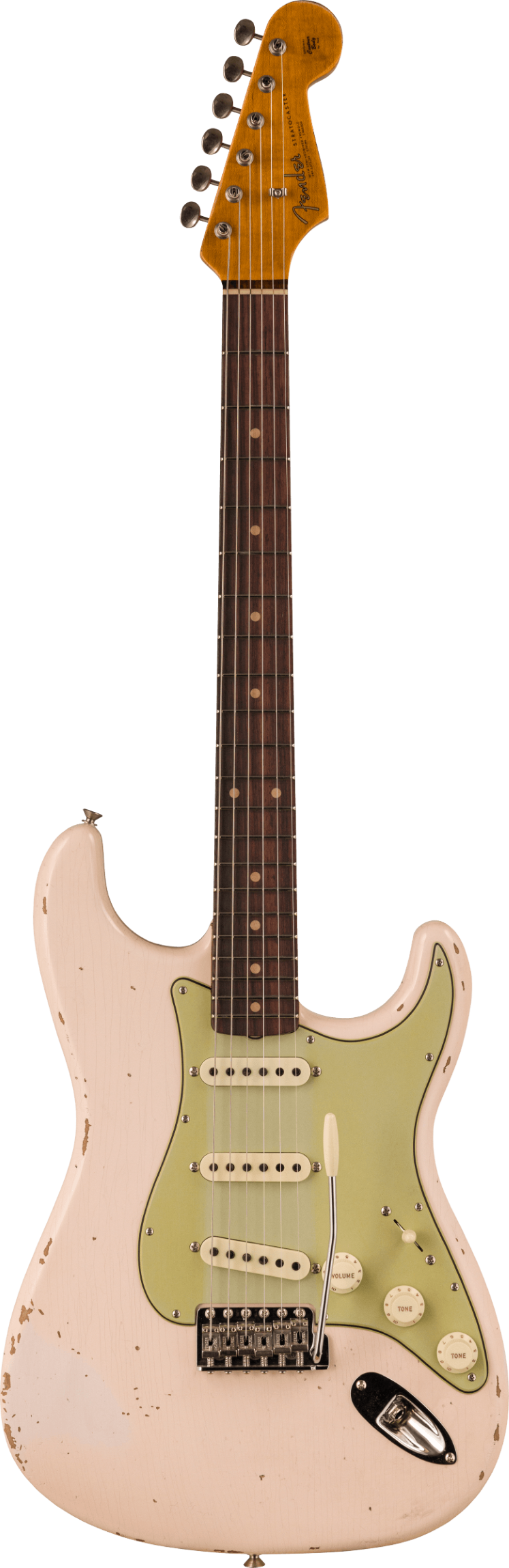 Fender Custom Shop Late 1962 Stratocaster Relic with Closet Classic Hardware, Rosewood Fingerboard, Super Faded Aged Shell Pink : photo 1
